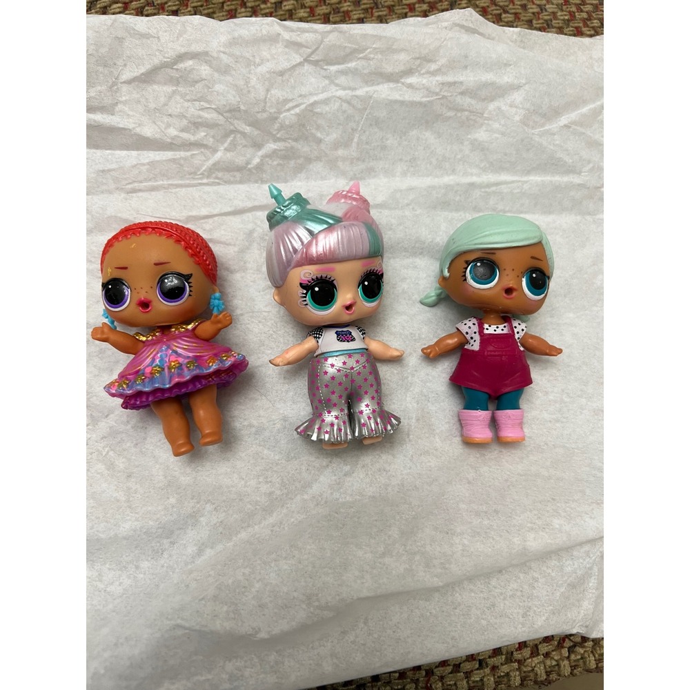 LOL Surprise Doll Lot of 3 Mixed Characters Outfits and Accessories
